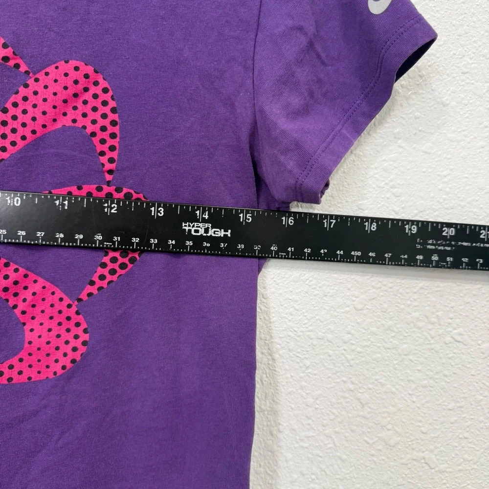 Nike Running Dri-FIT Shirt Womens Small Purple Pink Pinwheel Swoosh 408441-543